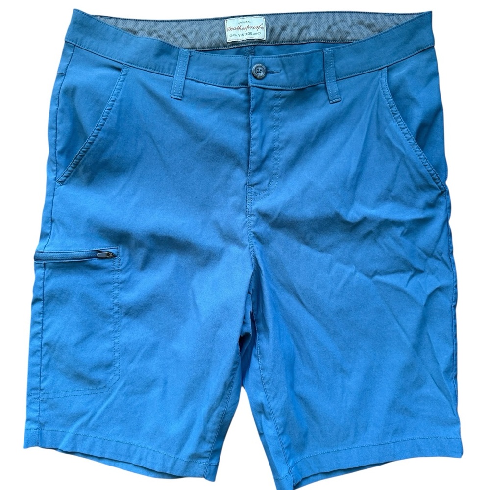 Mens Hybrid Shorts Golf Fishing Outdoor Performance Blue 34 Weatherproof Vintage